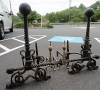 56-antique-iron-and-brass-andirons