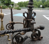 77-antique-iron-and-brass-andirons