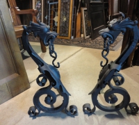 66-antique-iron-dragon-andirons