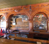 011 -sold -ANOTHER MATCHING ANTIQUE BAR IS AVAILABLE - #95 - 16 FT L X 9 FT H - NOT SET UP YET - STRIPPED