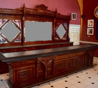 17C.....CHERRY ANTIQUE FRONT &amp; BACK BAR 14' 7 X 119...SEE 1239 TO 1243