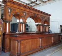 07B...sold..1  OF THE  FINEST ANTIQUE BRUNSWICK BACK & FRONT BAR 19 FT L X 10 10...OWNED BY JOHN WAYNE