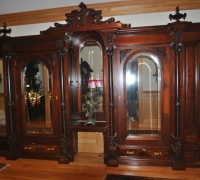 07C.sold..GREAT CARVED ANTIQUE BAR/ENTERTAINMENT CENTER/BOOKCASE ETC...14' 9