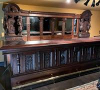 11C....sold....C. 1870  -   14 FT L   ANTIQUE BACK  AND FRONT  BAR  ......