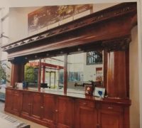 1AA....GREAT RARE ANTIQUE BRUNSWICK BACK BAR " LA SALLE " 18 FT. - FROM " THE ORIGINAL BRUNSWICK SHOWROOM " C. 1880