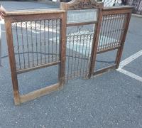 22A....Great up to 34 long .Antique Back Bar . Antique Bank Wall. ..... with 4 . 68 " wide 3 pc..Teller Doors .c.1880......
