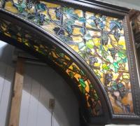 13NN...The Finest Antique Stained Glass Bar in the World !. Tiffany. ? with. 437 Jewels.!!!