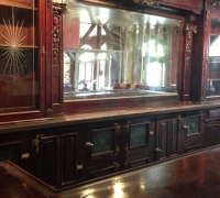 89 B sold- 3  PC   SET  ---   16  FT   LONG     ANTIQUE  BACK  BAR    X  9    FT  6