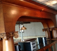 2BB.....sold....PURCHASED BY GUY FIERI....ANTIQUE OAK BACK BAR ONLY 15