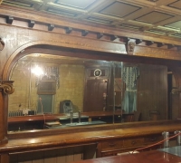 20...sold..16 FT 6 IN L BACK BAR AND 20 FT FRONT BAR W/MARBLE TOP...SEE 1128 TO 1131