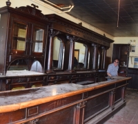 19 - Rare! - Complete! - Intact Barroom - 20 ft. long back bar - with 27 ft long x 7 ft. deep front bar X 8 ft. 6 in. h - All original - circa 1880 SEE # 387 TO #392 --#478 TO #509