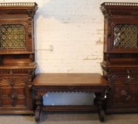 14N....PAIR  OF   ANTIQUE CABINETS -  39 W  EA  X  90  H 