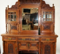 23....ENGLISH MAHOGANY SIDEBOARD...106 H X 79 W 29 D 