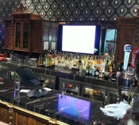 85...sold....ANTIQUE FRONT AND BACK BAR@ HARD ROCK BAR IN PHILA. PA.