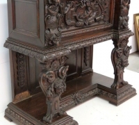 852 -GREAT CARVED  WALNUT  BAR    -          46