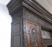 982 - Finest carved back bar - mantle in the USA - 120\'\' H X 104\'\' W X 24\'\' D