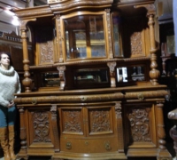639 - sold - 88\'\' w x 102\'\' h x 32\'\' h - One of the  FINEST   antique  carved   sideboards  in the   USA !!!    