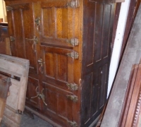 940- LG ANTIQUE ICE BOX  -  50\'\' W X 68\'\' H X 31\'\' D