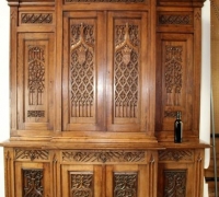 27....GOTHIC OAK SIDEBOARD...117 H X 80 W X 27 D....SEE 1754 TO 1758