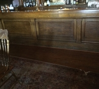 1509- 13 ft ANTIQUE BACK AND FRONT BAR - C.1880