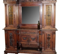 10E...Italian-renaissance-sideboard-with-mirror-and-paw-feet-late-19th-century-83-h-x-77-w-x-21-d