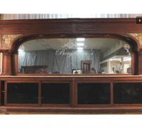 57...sold *-Great Antique Back Bar * 14\' 7\'\' long x 8 \' 6\'\' h * see more pictures #1040 to 1043