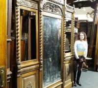 05E....c. 1880 Antique Back Bar.... 6 ft wide x 8 ft h....