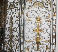 11A...GREAT BRASS AND IRON GATES - SCREEN - 128"W X 82" H - CENTER 64"W