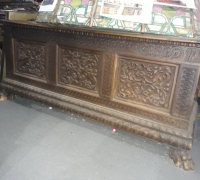 31...GREAT 67 W X 26 D X 28 H CARVED CHEST...C. 1880