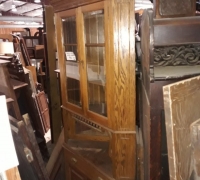 148...FEDERAL CORNER OAK SIDEBOARD...44\" W X 98\" H X 27\" D