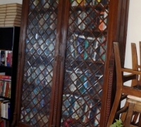 23 - OAK- C.1880 - each piece of glass is beveled