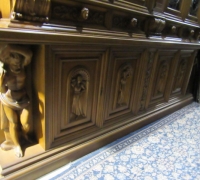 113-GREAT X - LG CARVED BOOKCASE --105'' H X 10' 4 '' W 