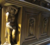 114-GREAT X - LG CARVED BOOKCASE --105'' H X 10' 4 '' W 