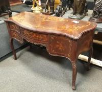 15....Great Inlaid Antique Desk. 54 w x 22 d...c.1880..