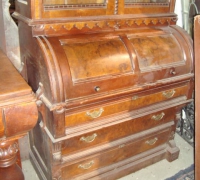 32-antique-carved-roll-top-desk