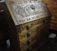 58-antique-carved-slant-top-desk