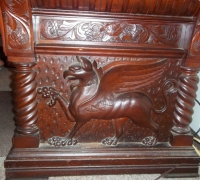 81-sold-antique-griffin-carved-desk