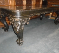 231- 40'' d x82'' l x 30''h - 10 more antique piano leg desks - tables -  All sizes