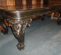 233- 40'' d x82'' l x 30''h - 10 more antique piano leg desks - tables -  All sizes