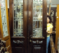 189- sold - antique-beveled-glass-doors