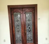 1T-THE-FINEST-ANTIQUE-LEADED-GLASS-JEWELED-DOORS-IN-THE-USA-