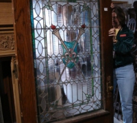 24 -  sold - antique-stained-glass-door