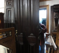 269  -3-matching-antique-extra-thick-walnut-doors-36-w-x-108-h-x-2-12