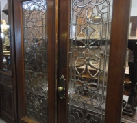 279 -  sold -great-antique-beveled-and-jeweled-glass-doors-60-x-84