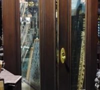 6BB...Rare Pair Walnut...c.1890.Mint Condition...Heavy..60 W X 90 H X 2" Thick....With Beveled Glass..m