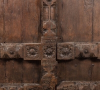 889-ANTIQUE PRS. OF CASTLE DOORS - ABOUT 300 YEARS OLD!