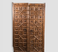 894-ANTIQUE PRS. OF CASTLE DOORS - ABOUT 300 YEARS OLD!