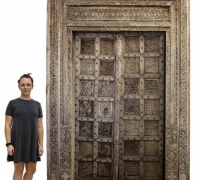 6...sold...TEAKWOOD DOOR...117.5 H X 71 W