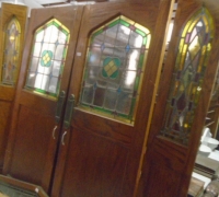 706= SWET OF 4 PCS. - pr. doors 64\'\' w ea. sidelight - 12\'\' w x 80\'\' h - c. 1890