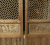 832- 200 YEAR OLD CARVED CHINESE DOORS